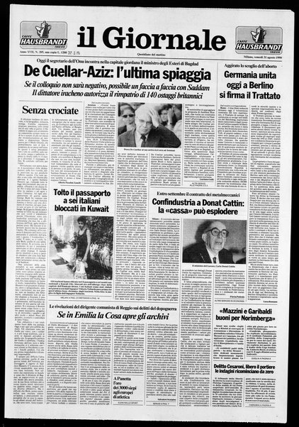 Il giornale : quotidiano del mattino